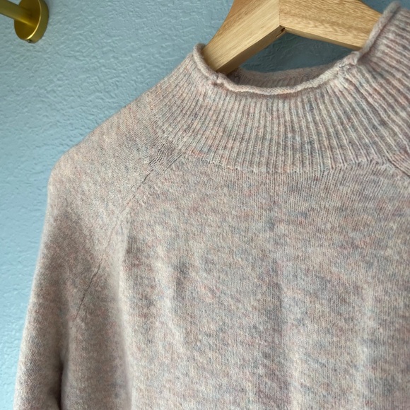JCREW Rollneck Sweater in Supersoft Yarn, Ivory Rainbow, Size S - Picture 6 of 9